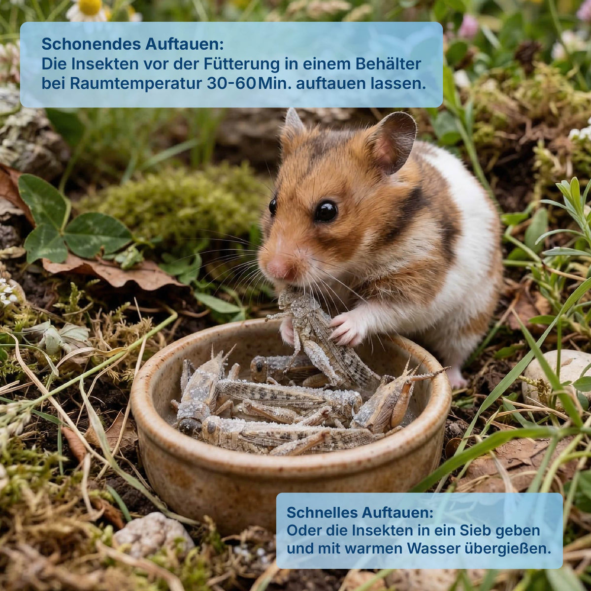 EntoZoo - Gefrorene Wanderheuschrecken (locusta migratoria) (Groß - Adult)