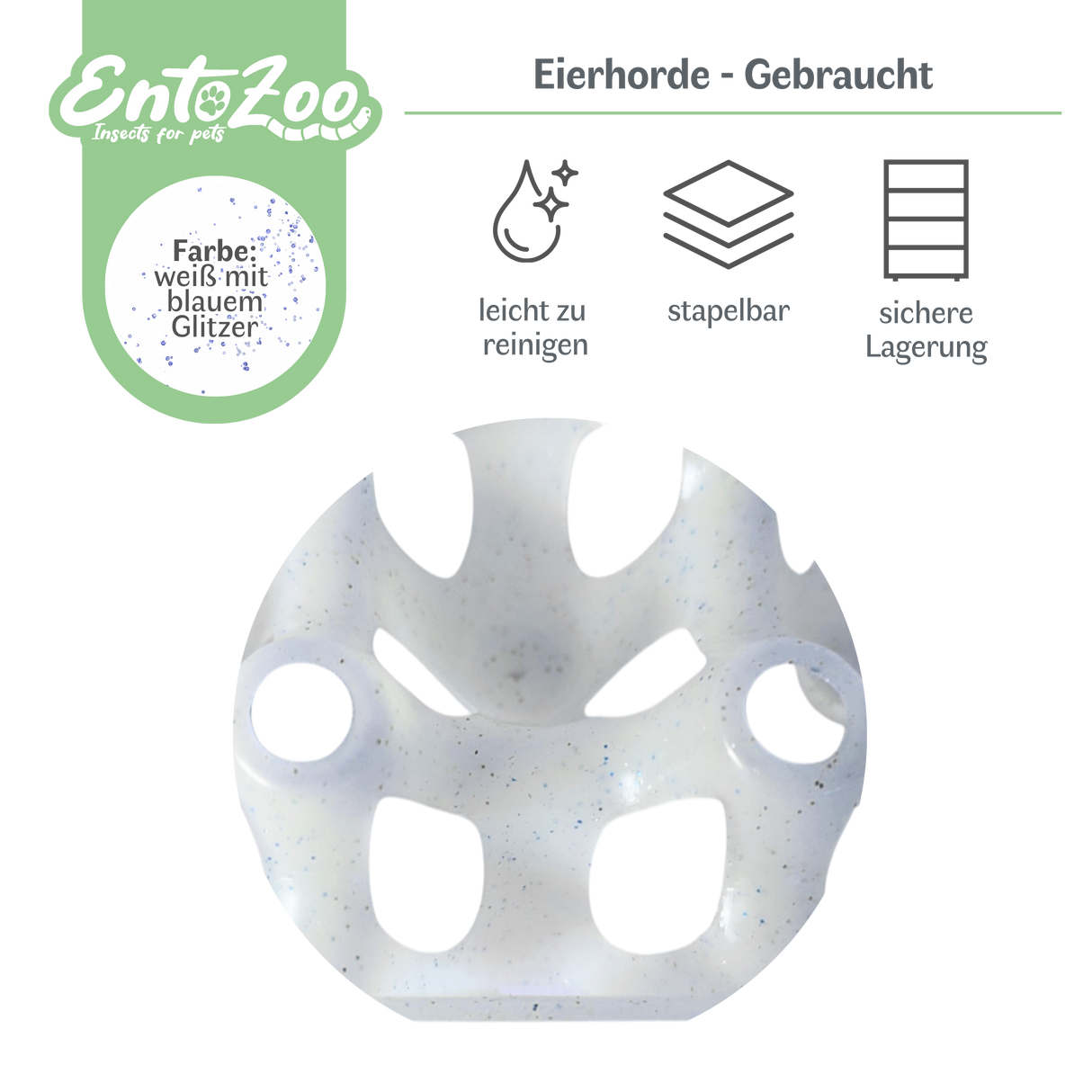 Eierhorde 290 x 290mm - für 30 Hühnereier (max. 46mm) - verschiedene Farben