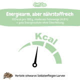 EntoZoo - Igelfutter im Glas - schwarze Soldatenfliegen Larve
