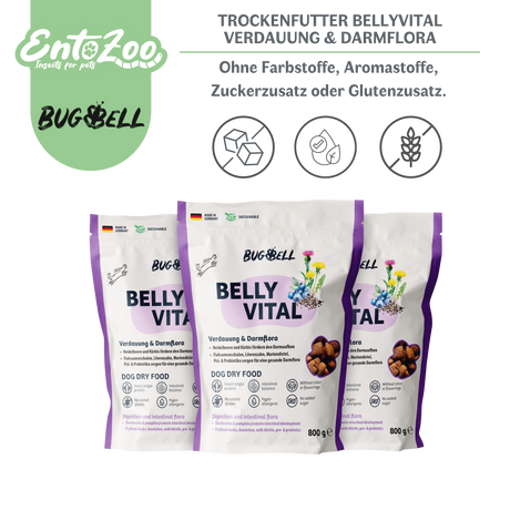 Bugbell - Hunde Trockenfutter - BellyVital Verdauung & Darmflora