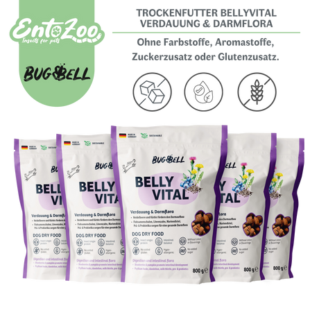 Bugbell - Hunde Trockenfutter - BellyVital Verdauung & Darmflora