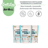 BugBell Dog Chew Sticks - DentalShine - Bad Breath & Tartar - Vegan - Complementary Dog Food