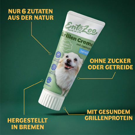 EntoZoo - Grillen Creme - Sensitiv - mit Gemüse
