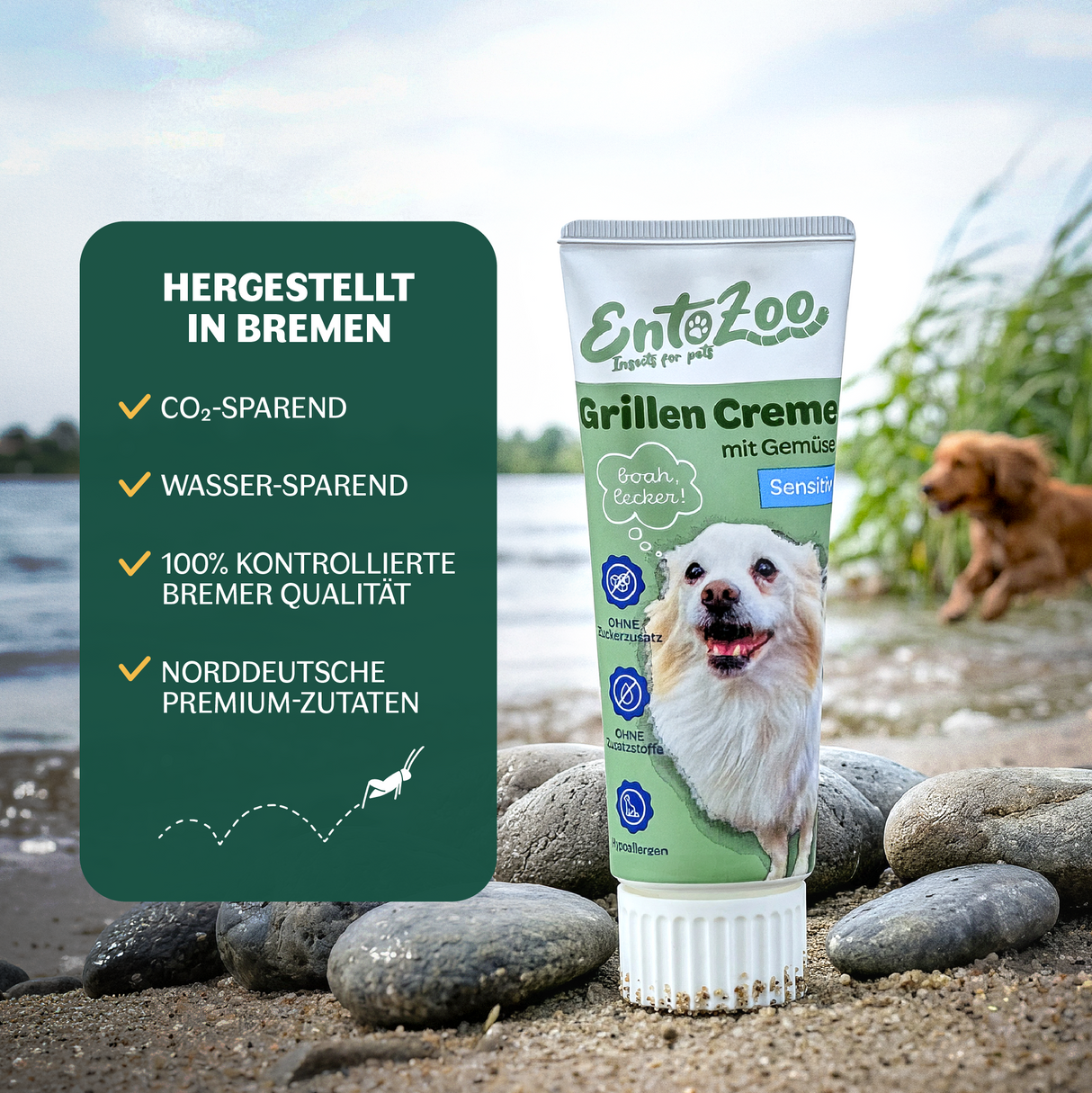 EntoZoo - Grillen Creme - Sensitiv - mit Gemüse
