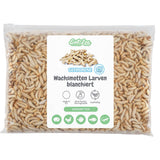 Gefrorene Wachsmotten Larven / Bienenmaden Larven - Blanchiert - einzeln entnehmbar