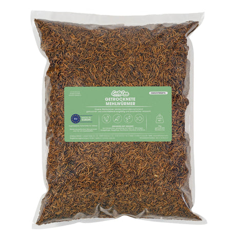 Getrocknete Mehlwürmer
