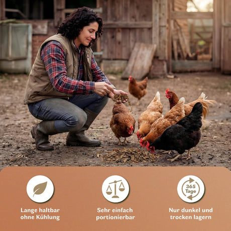 Getrocknete Schwarze Soldatenfliegen Larven für Vögel und andere Haustiere