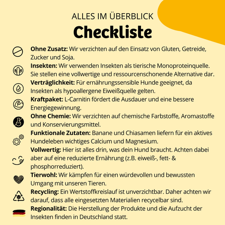 BugBell - Hundekeks - Kraft und Energie - BugKeks Banane & Chiasamen 150g