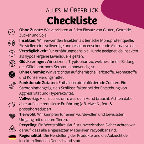 BugBell - Trockenfutter - Harmonie und Zufriedenheit - BugFutter Glücksbringer Cranberry & Käse 900g