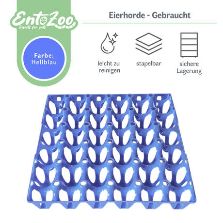 Eierhorde 290 x 290mm - für 30 Hühnereier (max. 46mm) - verschiedene Farben