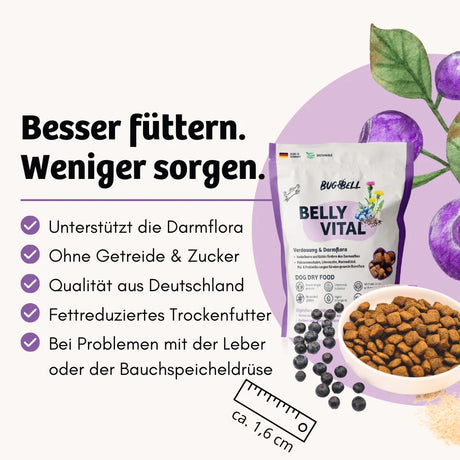 Bugbell - Hunde Trockenfutter - BellyVital Verdauung & Darmflora