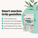 BugBell Dog Chew Sticks - DentalShine - Bad Breath & Tartar - Vegan - Complementary Dog Food