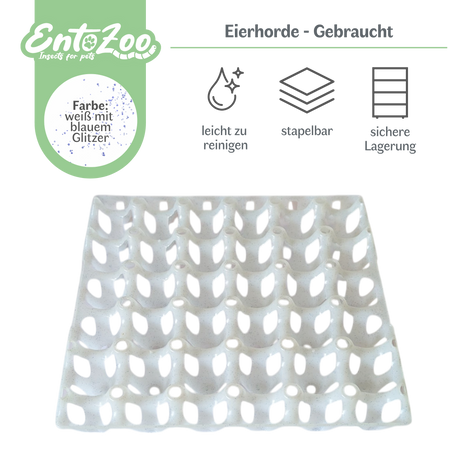 Eierhorde 290 x 290mm - für 30 Hühnereier (max. 46mm) - verschiedene Farben