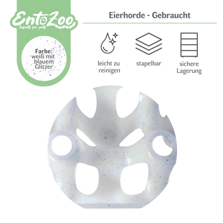 Eierhorde 290 x 290mm - für 30 Hühnereier (max. 46mm) - verschiedene Farben